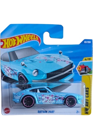 Hot Wheels - Datsun 240z - Blue - Short Card - Jjb80 1/64 Mavi Hot Wheels - Datsun 240z - Blue - Short Card - Jjb80 1/64 Mavi