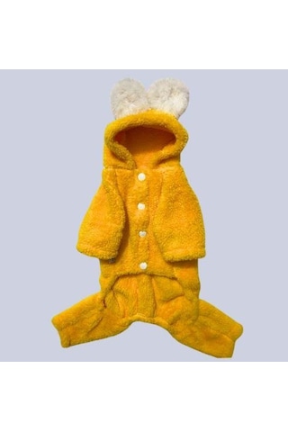 Gedyco Sarı Peluş Küçük Irk Köpek Tulumu