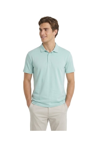 Kip Mint Düz Polo Yaka T-shirt