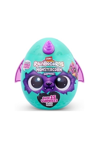 Raınbocorn Monstercorn Surprız Pelus-9297 Mor Boynuz