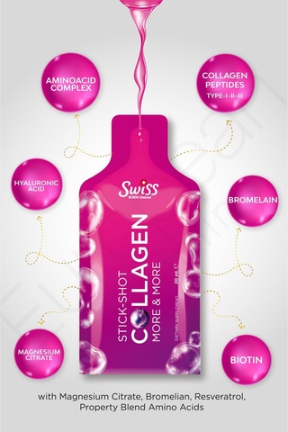 Collagen Beauty Stick Shot Bromelain Hyaluronicacid Biotin Magnezyum Kolajen Tip I-ıı-ıı C Vitamini
