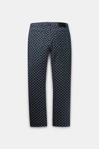 Daily Paper Ralf Pant: Denim Jacquard Kumaşlı Şık Erkek Pantolon - Regular Fit Mavi