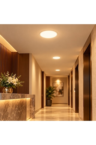 Ld648 B840 48w Sıva Altı Yuvarlak Ayarlanabilir Pmma Led Panel 3000k