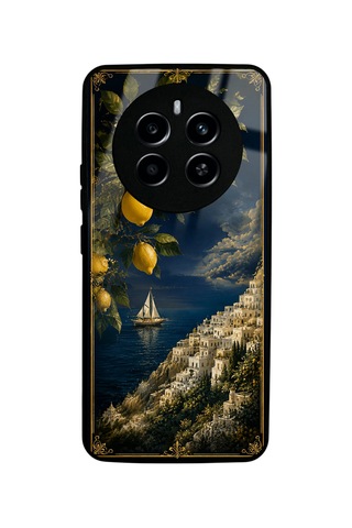 Realme 12 Pro Lemon Coast Dream Tasarımlı Glossy Telefon Kılıfı Blue