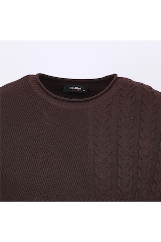 Dio Rise Erkek Uzun Kol İnce Sweatshirt - 189407 - Kahverengi Kahverengi