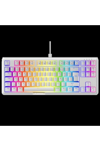 Rampage Claw Beyaz Red Swıtch Mekanik Gaming Oyuncu Klavye Rainbow Tkl Rampage