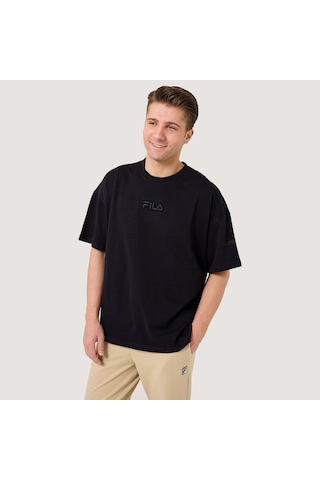 Siyah Fila Erkek T-shirt Delgado Fam0564 Siyah