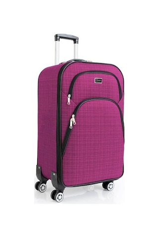 Kabin Boy 4 Teker Kumaş Valiz Fuşya 1081 Fuşya