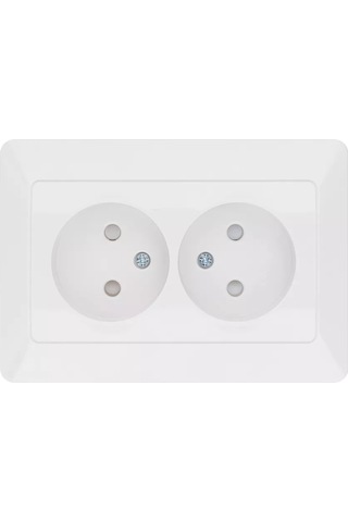Tdm Electric Çift Priz 2p, Korumalı, 10a, 250v, Beyaz "ılmen" Tdm 223550201 Ilmen