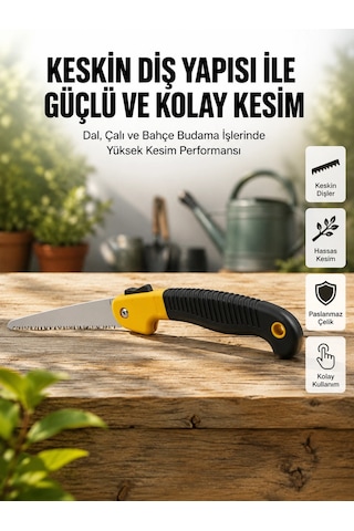 Ergonomik Saplı Katlanabilir Budama Testeresi Najmaddin