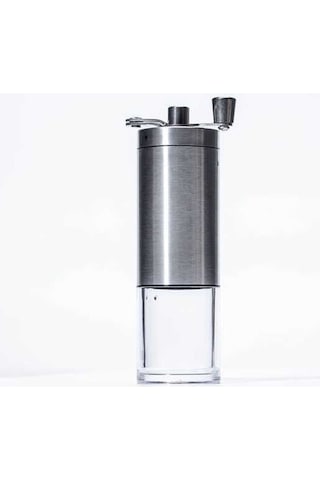 Createtech El İle Çevirmeli Taşınabilir Manuel Kahve Öğütücü Ev Tipi Gümüş Kahve Makinesi Gümüş