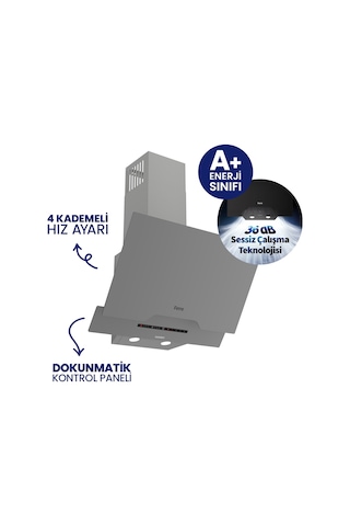 Ferre SC408-WFA+D065-SA 2'li Döküm Izgara Ankastre Set Gri