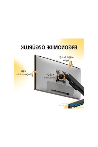 Amortisörlü Monitör Standı, 22-40 İnch Uyumlu, 2-12 Kg Taşıma Kapasitesi