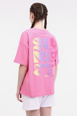 Lumberjack Wl Moıra 11f212 5fx Pembe Kadın Kısa Kol T-shirt Pembe