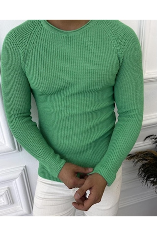 Elku Moda Elkumoda Kazak Slim Fit Triko Dar Kesim Kazak-2308