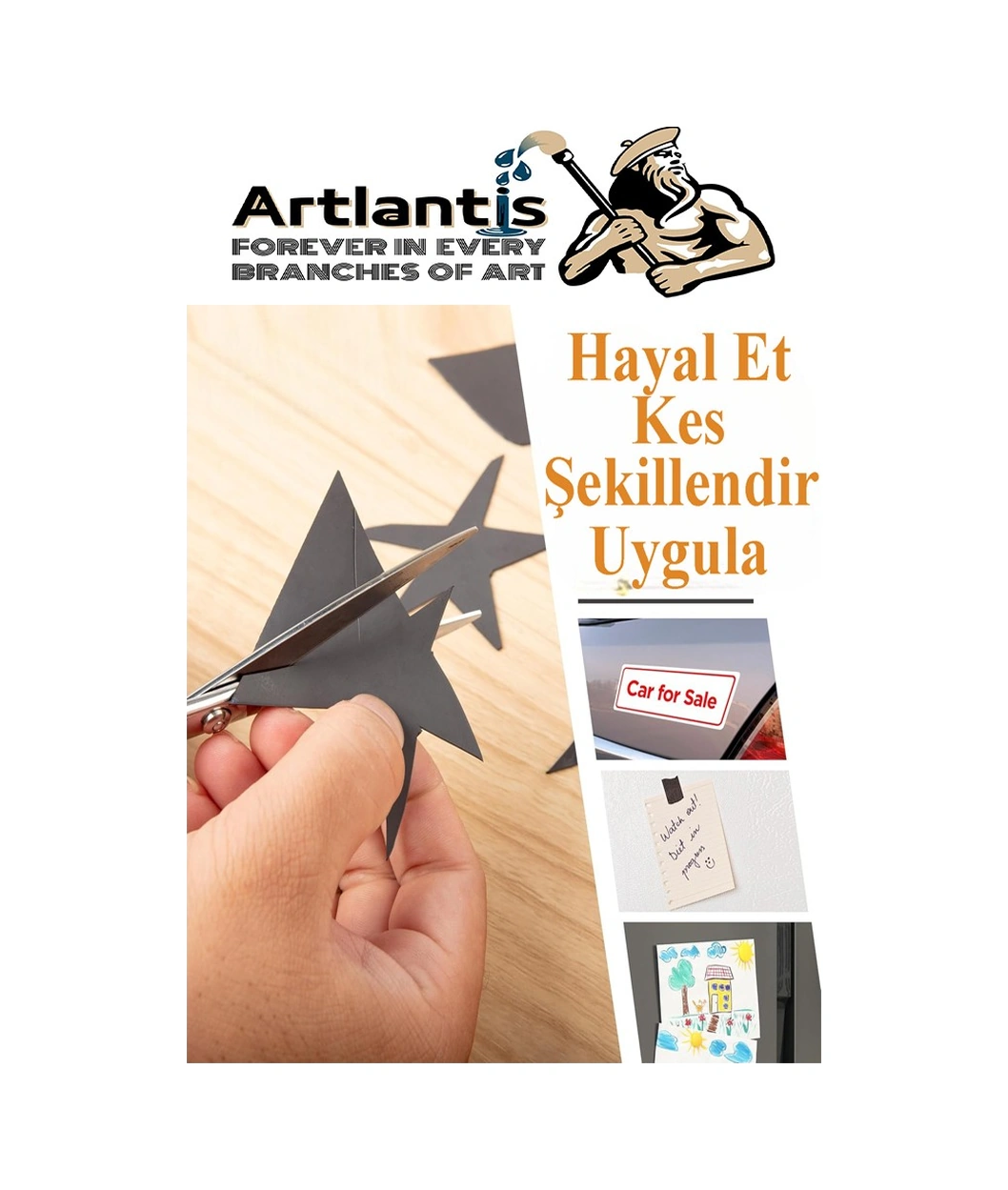 A4 Magnet Tabaka 1 Adet Manyetik Mıknatıs Levha 20x30 Cm Esnek Kaliteli Foto Magnet Fotoğraf Resim Metal Yüzeye Yapışma