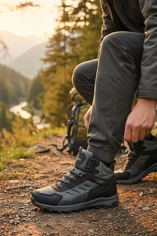 Enoch Erkek Termal Su Geçirmez Outdoor Trekking Ve Dağ Yürüyüş Botu Füme