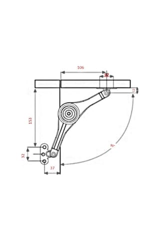 Kalkar / Düşer Mobilya Kapak Makası Şeffaf Plastik, Cırcırlı Dolap Pistonu 2 Adet Şeffaf