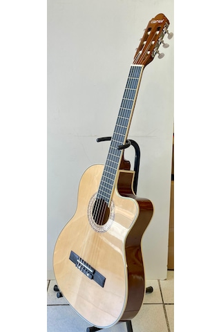 Clariss İnce Kasa Elektro Klasik Gitar (Natural)