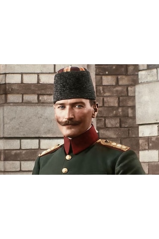 Yatay Genç Atatürk Kanvas Tablo Ev Duvar Salon Ofis Hediyelik Dekarasyon