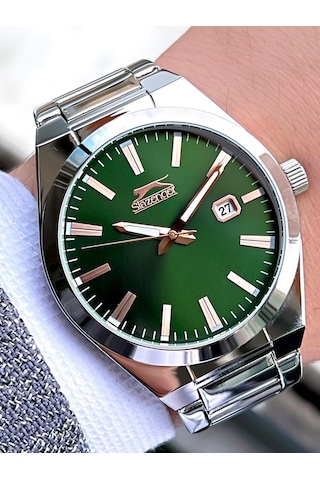 Slazenger Damatlık Ve Takım Elbiye Özel Çelik Kordon 5 Atm Suya Dayanıklı Erkek Kol Saati Sl545.a01 Gümüş