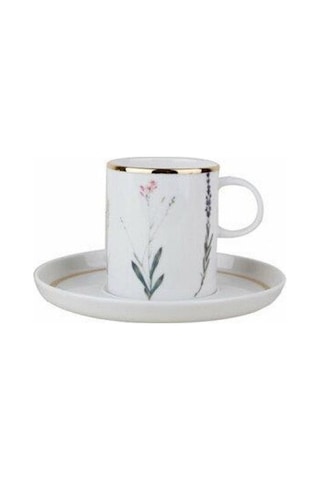 Porland Botanical Tabaklı Kahve Fincanı 80Cc