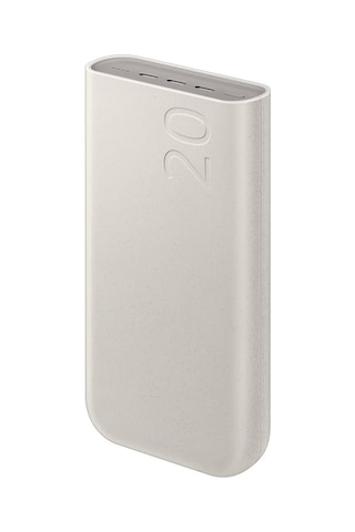 20000 Mah 45 Watt Powerbank, Hızlı Şarj, Pd 2.0, 3 Çıkışlı, Kablo Dahil, Bej, 2024 Model