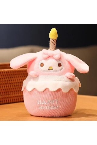 Sanrio My Melody Cinnamoroll Müzikli Peluş Oyuncak Kız Doğum Günü Hediyesi 20 Cm 001