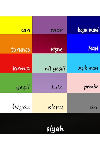 Çocuk Odası Çok Renkli Tergal Tül