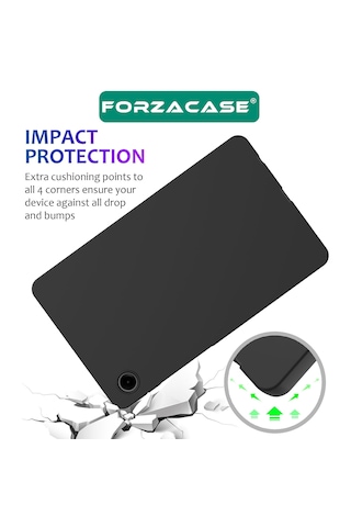 Forzacase Samsung Galaxy Tab A11 8.7 İnch Sm-x130 Tablet İle Uyumlu Silikon Kılıf Siyah - Fc155 Arka Kapak