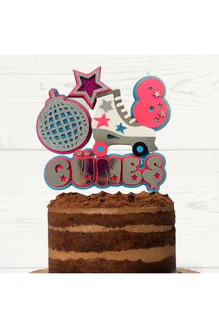 Paten Temalı Doğum Günü Kişiye Özel Pasta Süsü Cake Topper