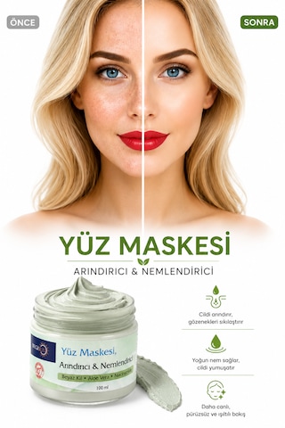 Yüz Maskesi Aloe Vera Niacinamide Leke Karşıtı 100 Ml