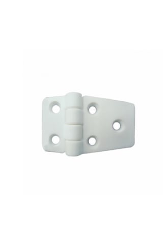 Saray 10'lu Plastik Menteşe. Kısa-uzun Model. Beyaz. 37x58mm