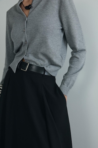 Suud Collection Gri Lea Triko Hırka