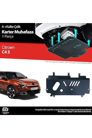 S-dizayn Citroen C4 Çelik Karter Muhafaza 2021 Üzeri A+ Kalite