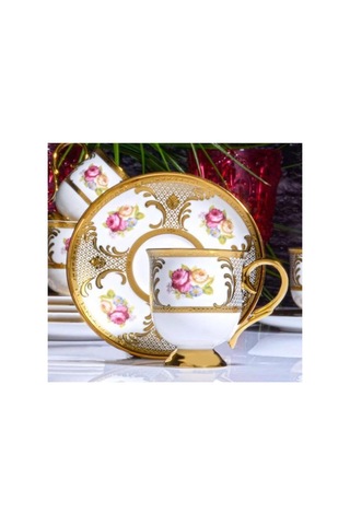 Kosova 6 Kişilik Kahve Fincan Takımı Sarı