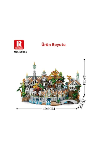 Reobrix 55015 Yüzüklerin Efendisi Ayrıkvadi Duskvale Sanctum The Lord Of The Rings Yaratıcı Yapı Blok Seti Building Blocks - 4406 Parça