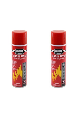 2 Adet Yangın Söndürücü - Yangın Savar Sprey 500ml + 500 Ml Ev - Ofis - Oto Araç Ateş Boğucu Köpük Tabaka Oluşturur Bx40