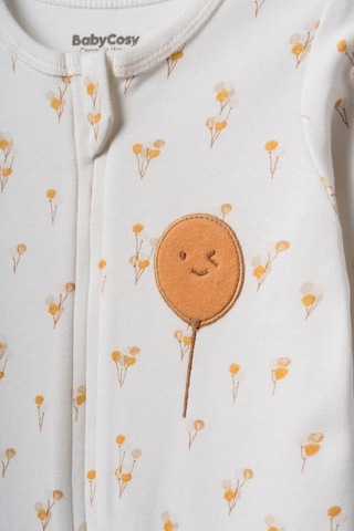 Babycosy Organic Wear Bebek Tulum %100 Organik Pamuk , Bebek - Yenidoğan- Csy3061 Ekru