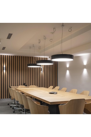 Yuvarlak Modern Led Avize Linear Davul Armatür Lineer