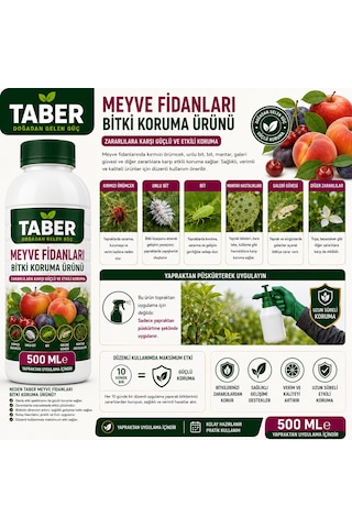Taber Meyve Ağaçları Bitki Bakım Ürünü 500 Ml Konsantre Meyve Ağaçları İçin Yapraktan Uygulama Diğer