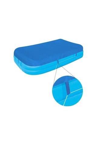 Bestway Aile Havuzu 12819, Şişme Jumbo Dikdörtgen, 211x132x46cm, Çok Renkli