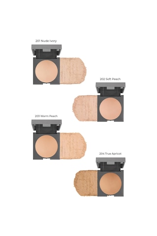 Alix Avien Mat Bitişli Sabitleyici Yoğun Kapatıcı Pudra Baked Powder 201 Nude Ivory 0