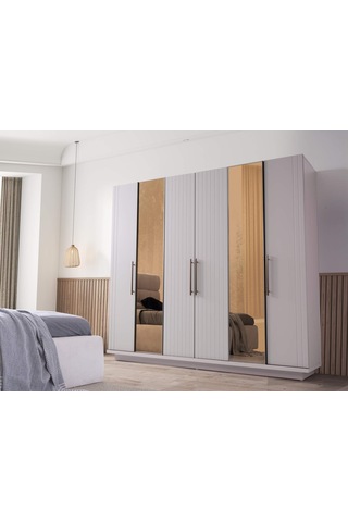 Utah 6 Kapaklı Gardırop %100 Mdf