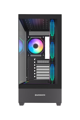 Gamebooster Nyvra Prıme 750w 80+ Bronze Atx3.1 Gen5.1 Seaview Argb E-atx Mid Tower Siyah Kasa