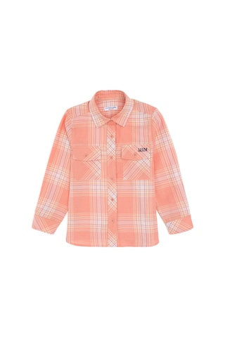 U.s. Polo Assn. Kız Çocuk Turuncu Gömlek Desenli 50297470-vr051 Turuncu
