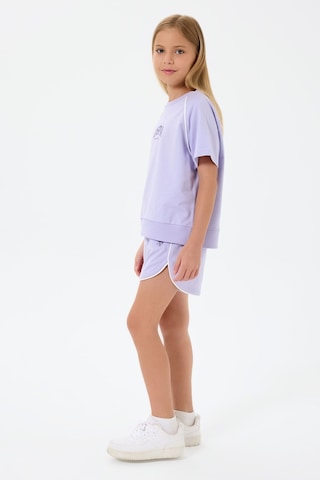 U.s. Polo Assn. Kız Çocuk Mor Şort Takım Us2528-c-v3 Mor