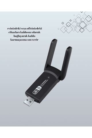 Northcity Realtek Chipsetli 5g Destekli Dual-band Usb Wifi Adaptör - Yüksek Hız Ve Kesintisiz Bağlantı