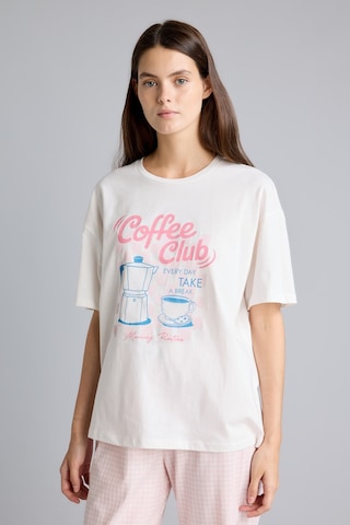 Defacto Baskılı Pötikare Desenli Regular Fit Kısa Kollu 2li Pijama Takımı I8338ax26aupn38 Pembe-pn38