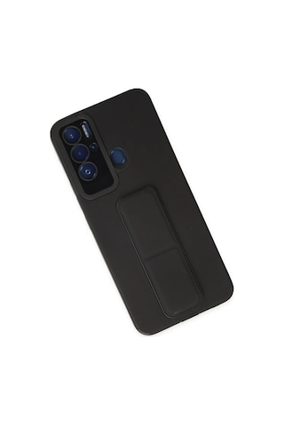 Gld-spt- Newface Tecno Pova Neo Kılıf Mega Standlı Silikon - Siyah